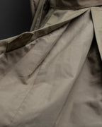 "SEEALL" patchwork designed maxi trench coat