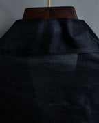 "BALENCIAGA" Silk sheer box designed shirt