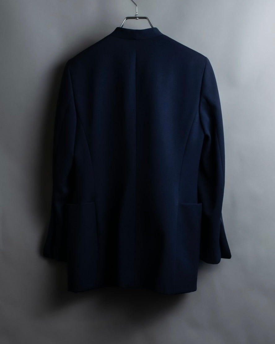 "GIANFRANCO FERRE" No-collar double-breasted jacket