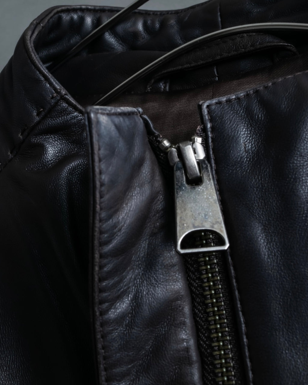 "Emporio Armani" leather stitch special design jacket
