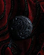 Wave Pattern Velor Stand Collar Shirt Jacket