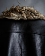 3XL Oversilhouette Faux Fur Leather Coat