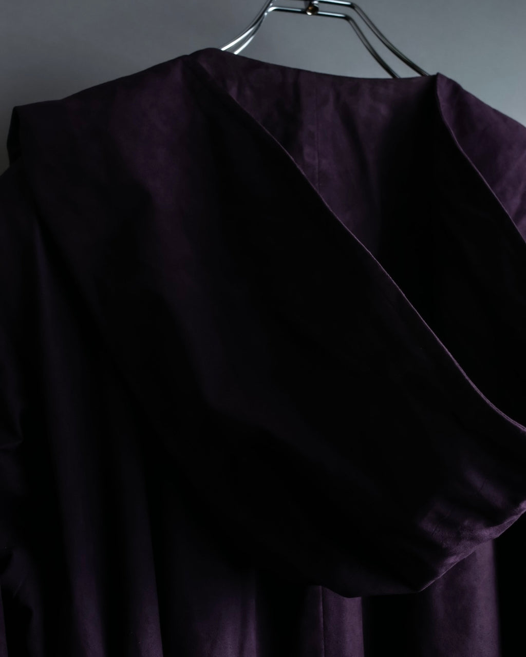 "80s Yves Saint Lauren" Oversized hooded spring coat