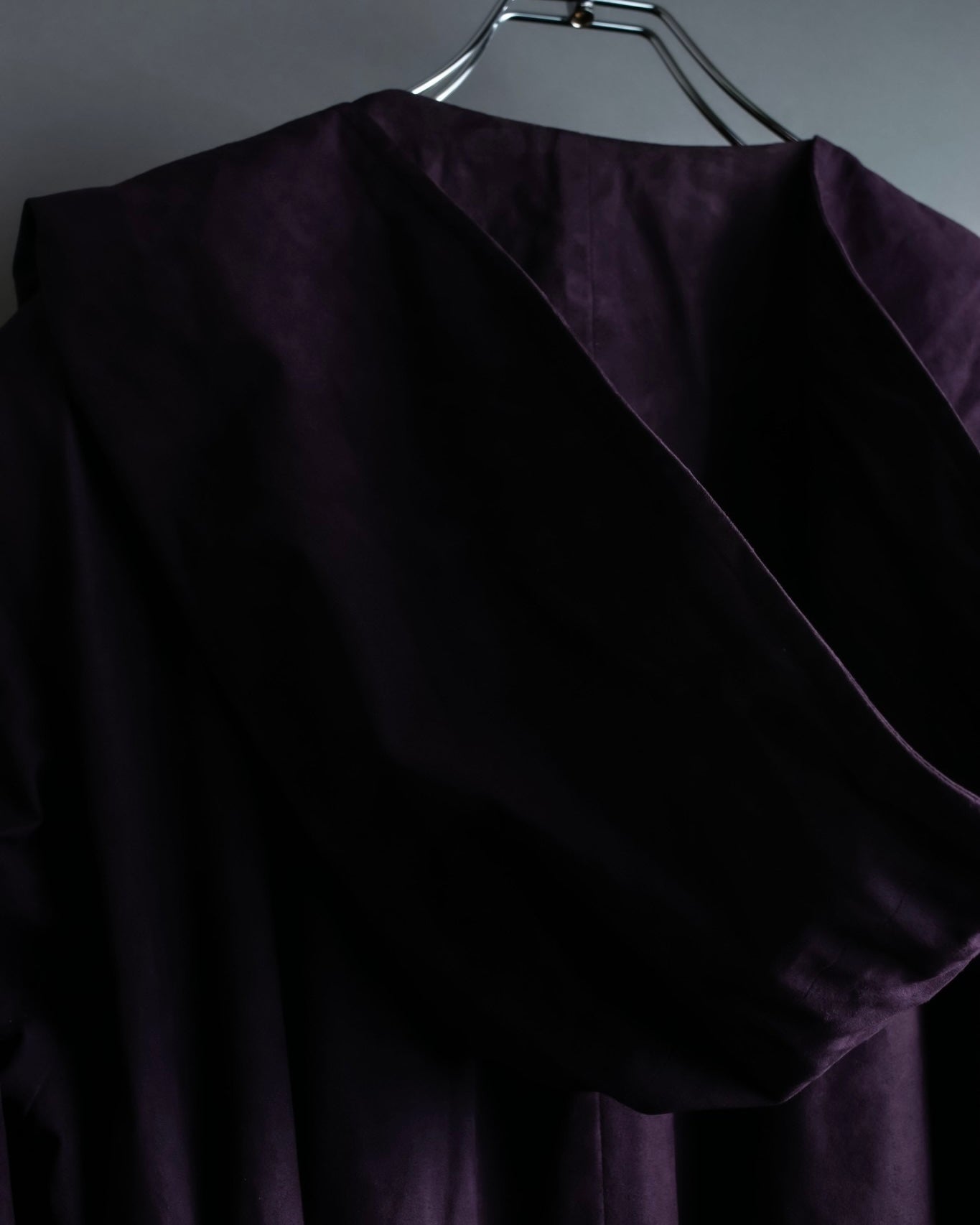 "80s Yves Saint Lauren" Oversized hooded spring coat