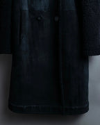 "BALENCIAGA" Opossum Fur Boa Leather Special Coat