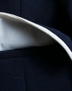 “Burberrys” open collar piping designed jacket