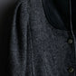 Italian herringbone cowhide combination short jacket