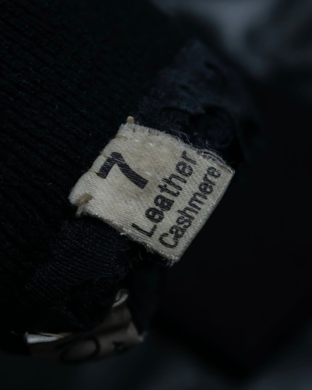 "GUCCI" Horsebit Leather×cashmere Gloves