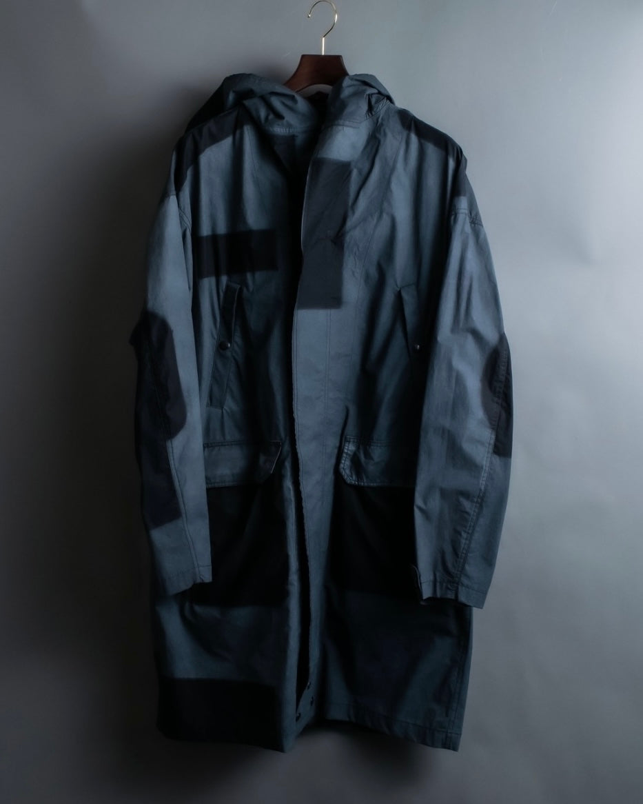 "LANVIN paris" mint condition silk blend double zip spring coat