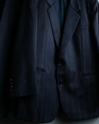 "Christian Dior" stitch design stripe black set up