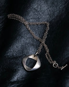 “Georg Jensen” inside out designed silver chain necklace