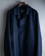 "MACKINTOSH" super oversized striped coat