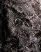 "Guy laroche" vintage real fur leather coat