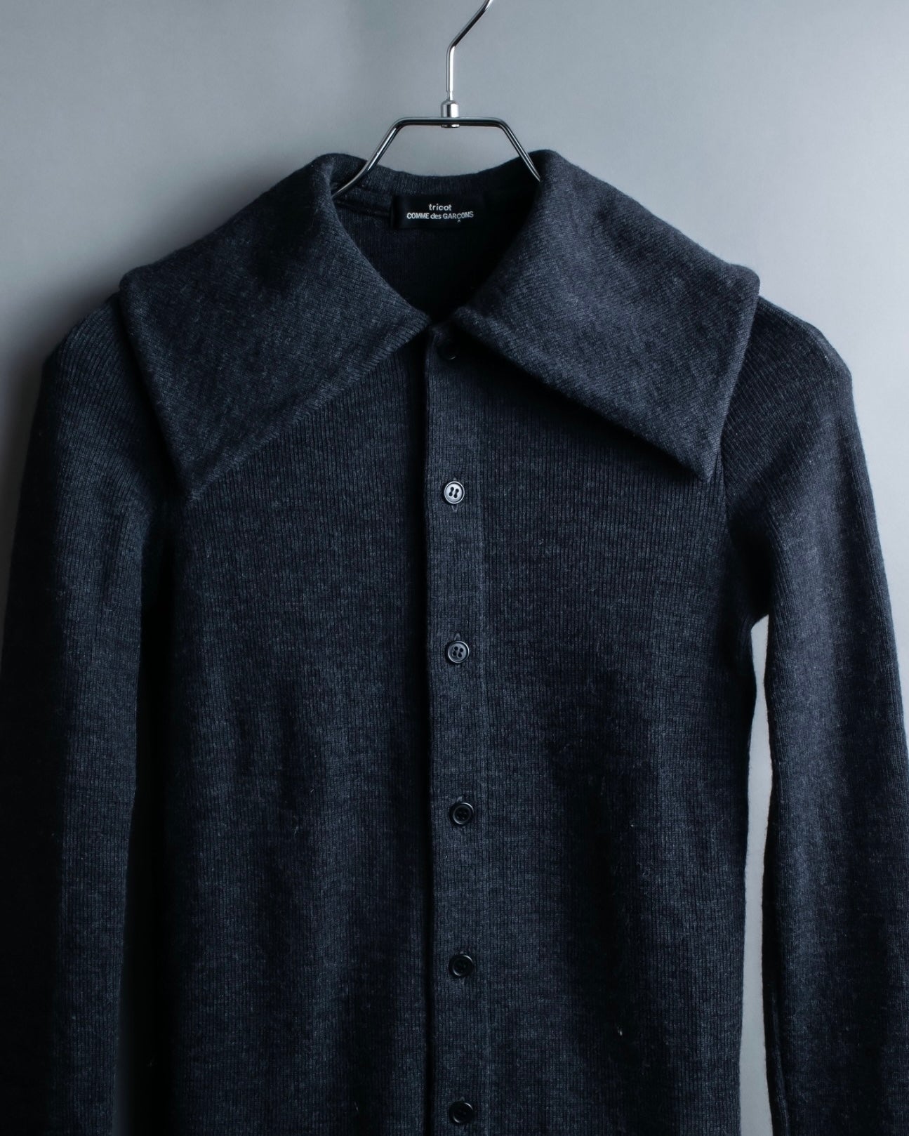 "tricot COMME des GARCONS" Light 100% wool layered knit