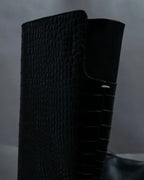 "Maison Martin Margiela" high quality crocodile leather long boots