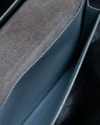 "CELINE" Strap large multi-function leather long wallet