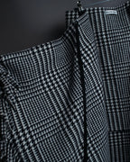 “BALENCIAGA  18AW” Virgin wool  plaid wrapped skirt