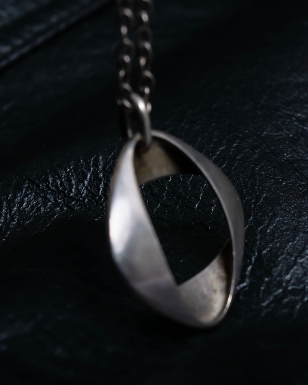“Georg Jensen” inside out designed silver chain necklace