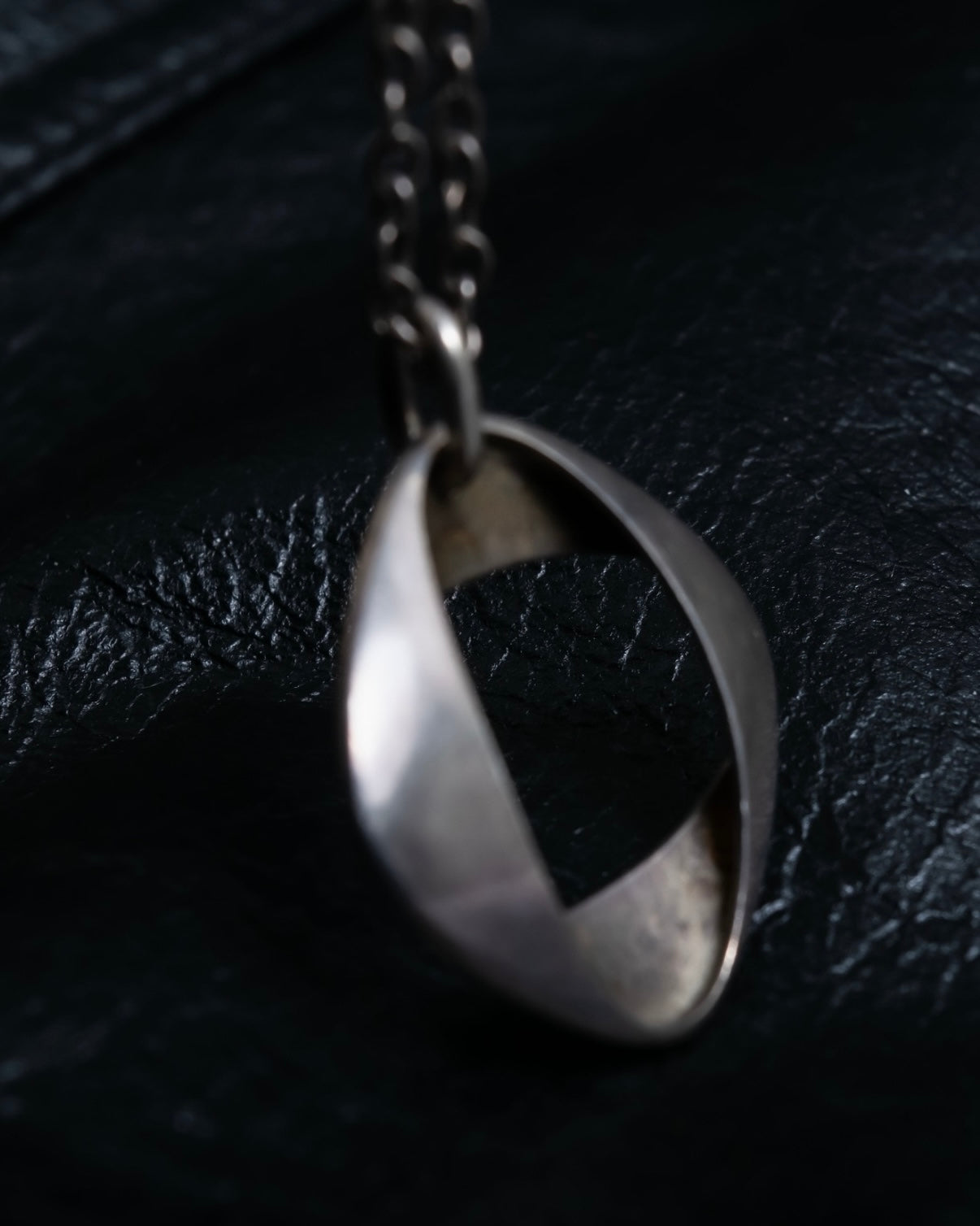 “Georg Jensen” inside out designed silver chain necklace