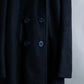 "D&G" Slim silhouette leather patch P coat