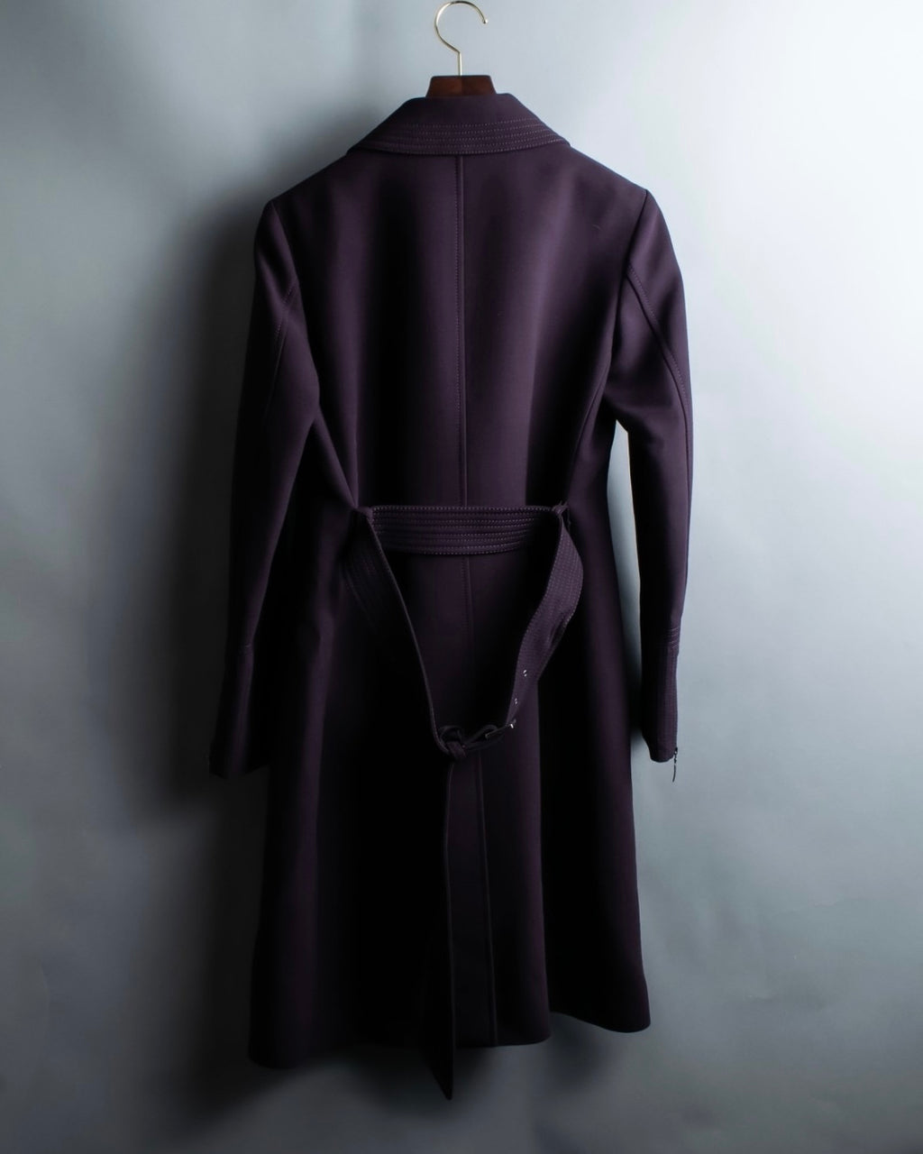 "GIANFRANCO FERRE white" riders design double zip coat