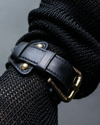 "Louis Vuitton" Belt motif leather bangle