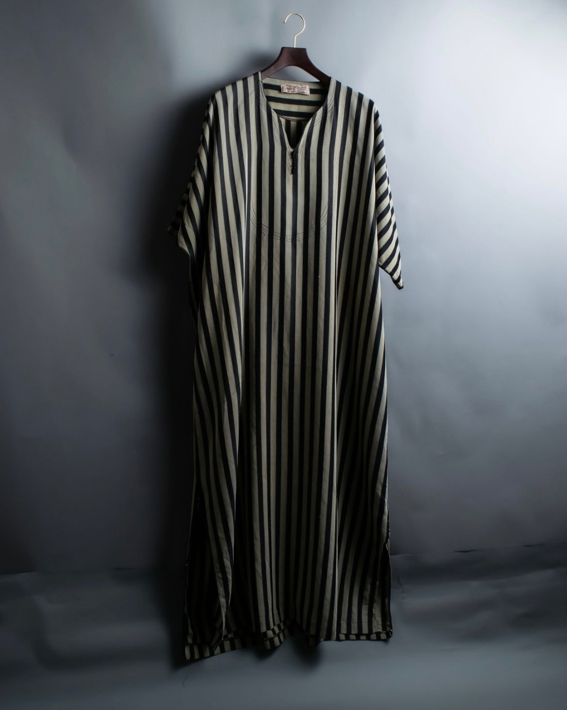 vintage striped super long dress