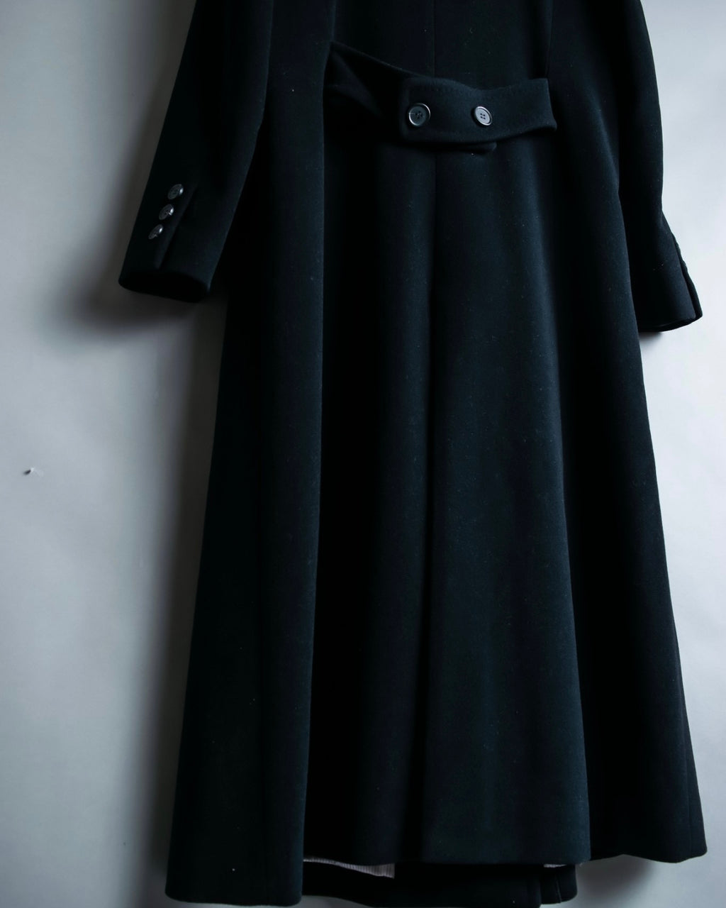 Vintage cashmere blend super long coat