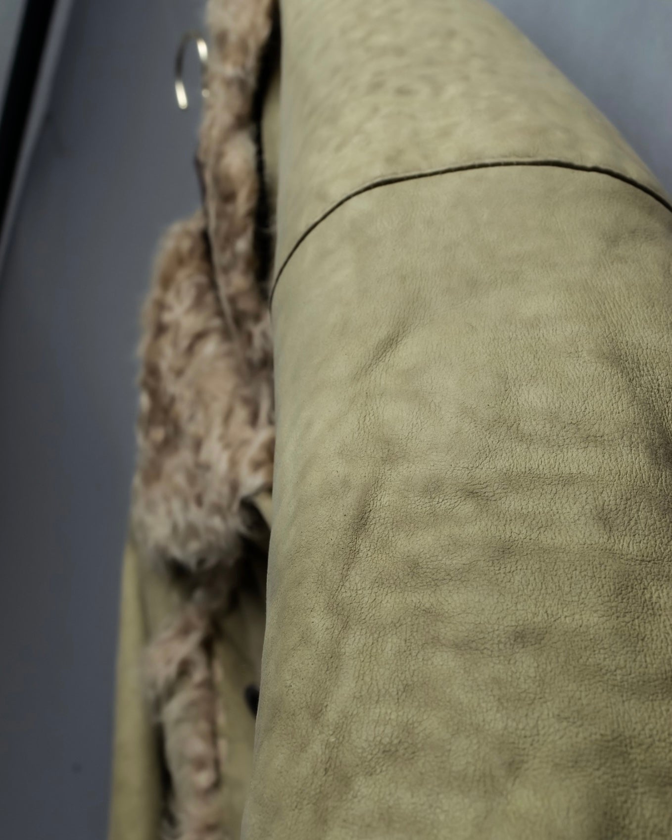 Vintage kargan lamb suede combination jacket