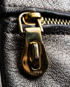 “LOEWE” anagram designed silver shoulder bag