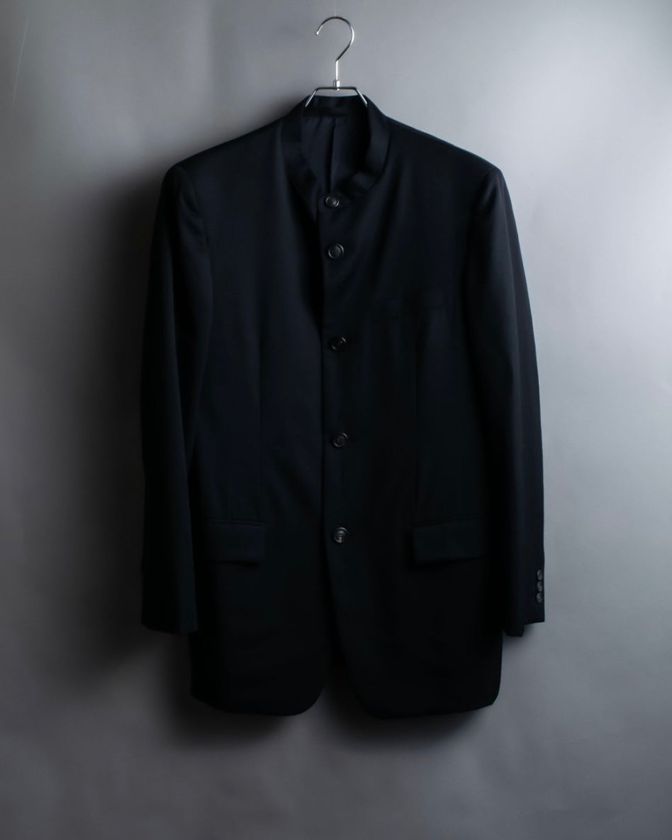 "ISSEY MIYAKE MEN" Stand collar design spring setup