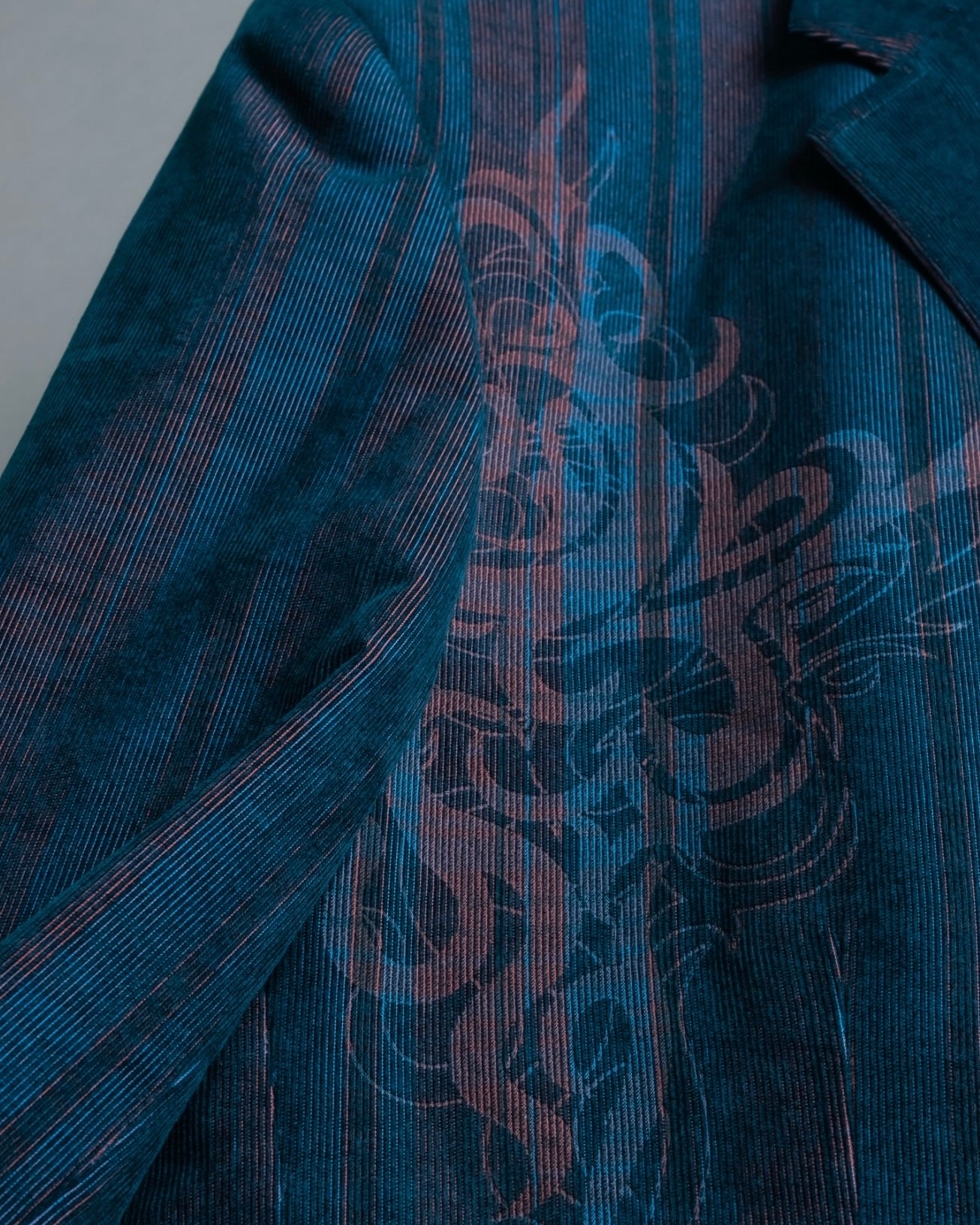 XL Vintage iridescent corduroy tailored jacket