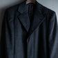 "VERSACE" fly-front double-breasted wool coat