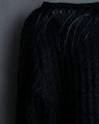 "FENDI" Hair fringe sheer combination summer knit