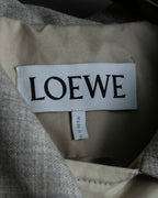 "LOEWE" Beautiful curved lapel raglan spring coat
