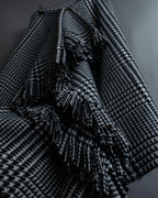 “BALENCIAGA  18AW” Virgin wool  plaid wrapped skirt