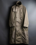 "SEEALL" patchwork designed maxi trench coat