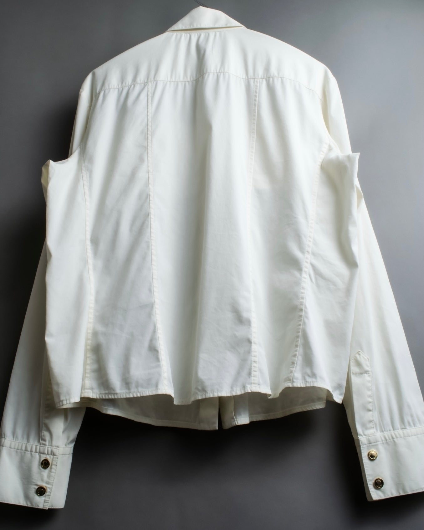 "GUCCI" zip pocket designed gold buttons shirt