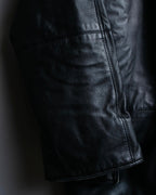 Versace Thick Silhouette Luxury Leather Coat