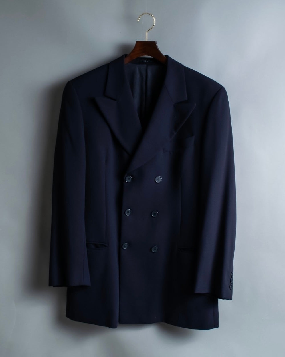 "EMPORIO ARMANI" Double-breasted long tailored jacket