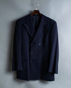 "EMPORIO ARMANI" Double-breasted long tailored jacket