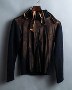 90's Italian sheer layered gathered knit