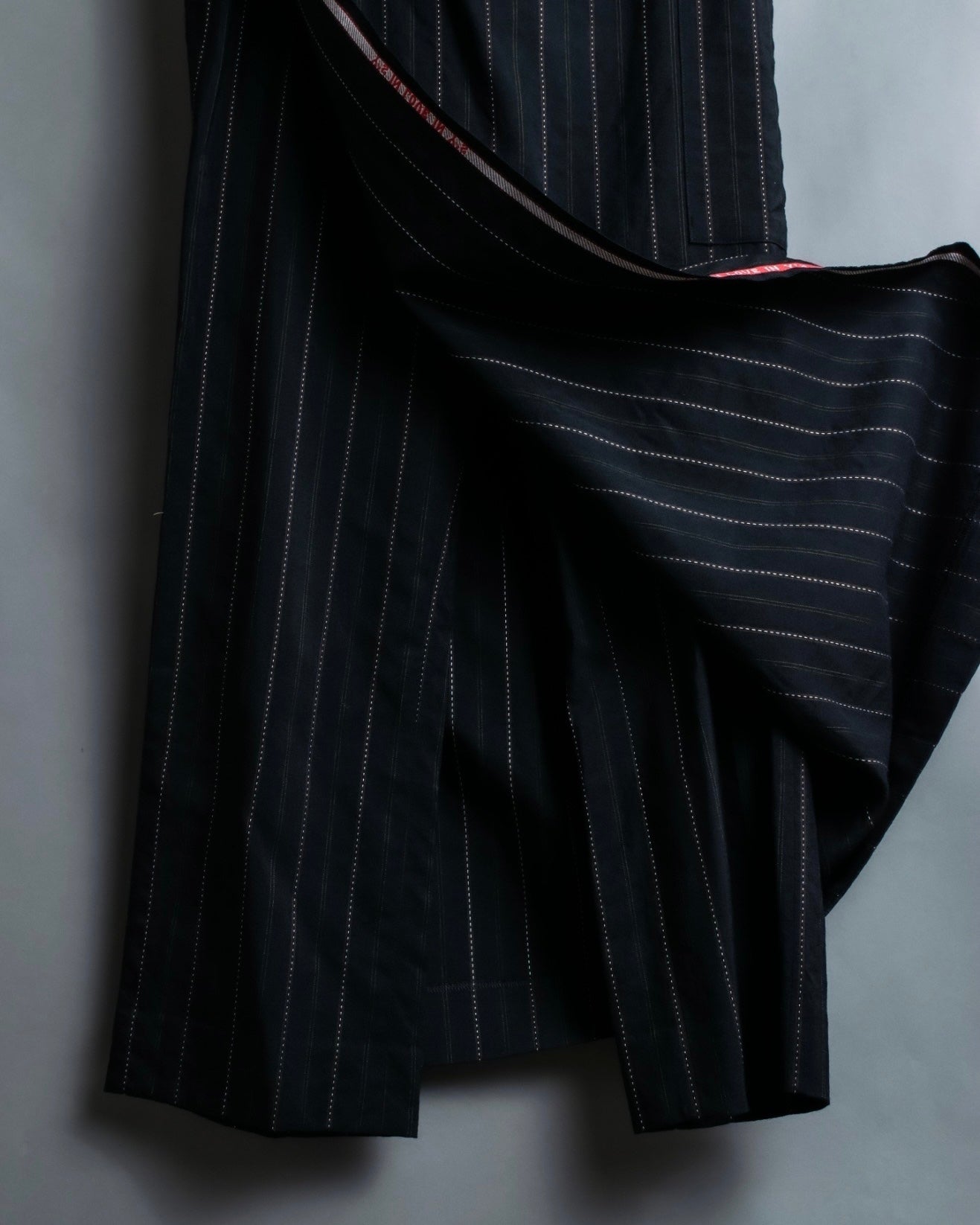 "Y's" Red Line Striped Wrap Pants Design Setup