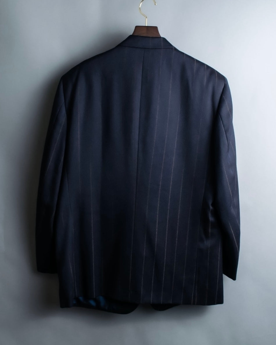"Christian Dior" stitch design stripe black set up