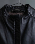 "Emporio Armani" leather stitch special design jacket