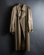 "GUCCI 70-80's" Big collar design oversize design trench coat