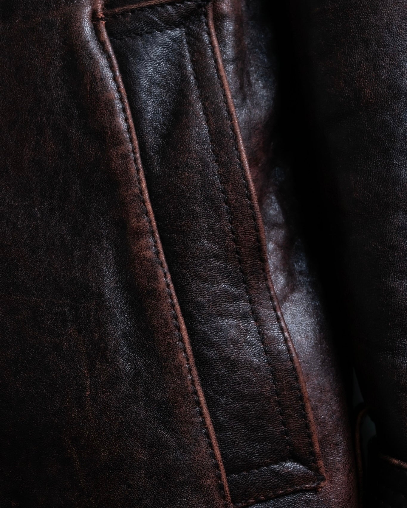 Vintage Thick Leather Red Trench Coat