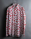 “JW Anderson” heart pattern designed striped shirt