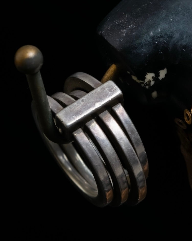 “GUCCI” silver 925 quadruple ring