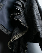 "Yohji Yamamoto +NOIR" Frill smoking jacket